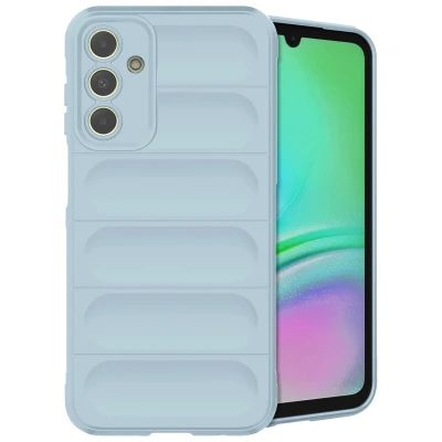 Afbeelding van Samsung Galaxy A15 (5G) Hoesje Siliconen en TPU (zacht) iMoshion Backcover/Softcase Lichtblauw Telefoonhoesje