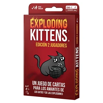 Afbeelding van Exploding Kittens Uitgave 2 spelers kaartspel in het Duits