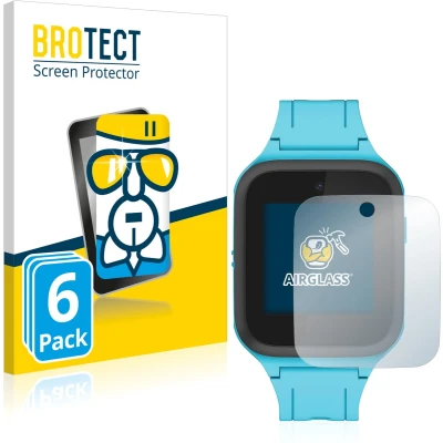 Afbeelding van BROTECT Screenprotector voor TCL Movetime FamilyWatch Kids MT40X Folie Beschermfolie Beschermglas transparant (6 Stuks)