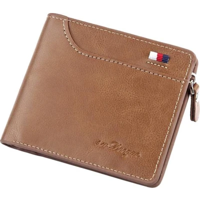 Afbeelding van BAZORO® Portemonnee Billfold Heren Kunstleer Bruin