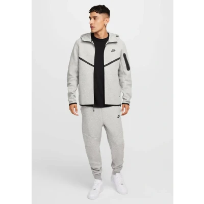 Afbeelding van Nike Sportswear TECH Sweater met rits, Heren, Maat: XS, Dk grey heather black
