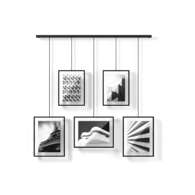 Afbeelding van Umbra Collagelijst Exhibit Set Van 5 Voor 10x15 En 13x18 Cm Zwart 66x69cm