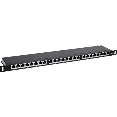 Afbeelding van Intellinet 720922 24 poorten Patchpaneel 483 mm (19) CAT 6A 0.5 HE Zwart