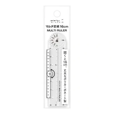 Afbeelding van Midori 42263006 liniaal, multiliniaal, 16 cm, transparant