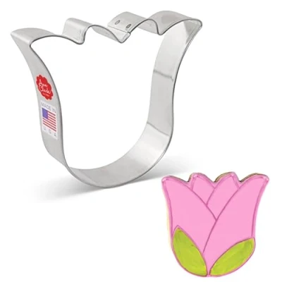 Afbeelding van Ann Clark Cookie Cutters Schattige Spook/Tulp/Bel Bloem Koekjesvorm, 8,9 cm