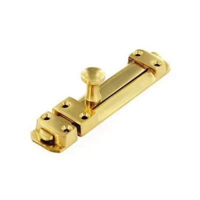 Afbeelding van Securit messing schuifzegel voor deuren, 100 mm, goudkleurig