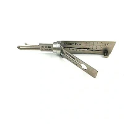 Afbeelding van SS002 Tools Dietrich gereedschap voor S groef deurslot, Pro 2 in 1 decoder en pick