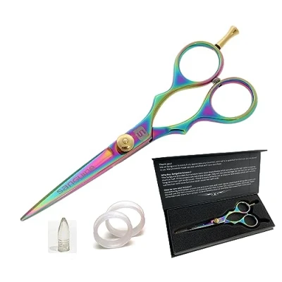 Afbeelding van Sanguine haarschaar, voor professioneel gebruik, inclusief etui multicolor