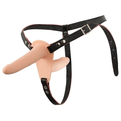Afbeelding van Strap On Met Dubbele Vibrerende Dildo