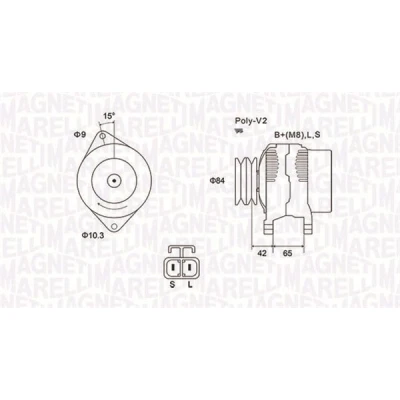 Afbeelding van Magneti Marelli Alternator/Dynamo 063731530010