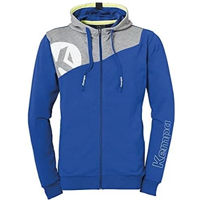 Afbeelding van Kempa Core 2.0 Hood Jacket Dames Royal Blauw Donker Grijs Melange Maat XL