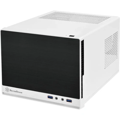 Afbeelding van Silverstone SG13 Mini Toren Zwart, Wit [SST SG13WB Q]