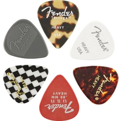 Afbeelding van Fender Material Medley plectrum Heavy 6 stuks