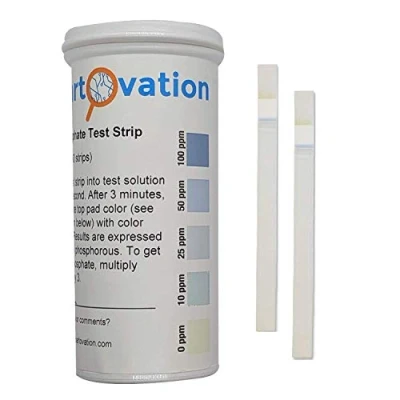 Afbeelding van Teststrips voor fosfor en fosfaatdetectie, 0 100 ppm [flesje met 50 strips]
