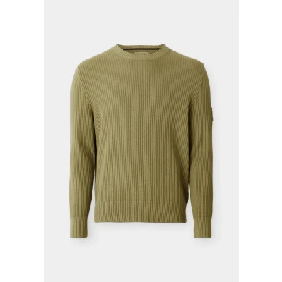 Afbeelding van Marc O&#039;Polo Travel Collection Crewneck Special WITH Badge Trui, Heren, Maat: Small, Avery fern
