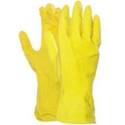 Afbeelding van Huishoudhandschoenen dun glad latex maat M
