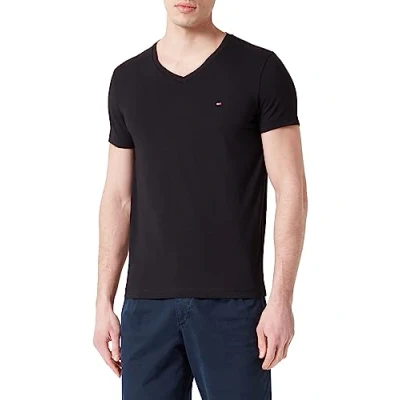 Afbeelding van Tommy Hilfiger CORE SLIM V NECK TEE Tshirt basic, Heren, Maat: Small, Black