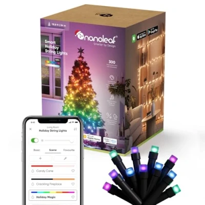 Afbeelding van Nanoleaf 1D Smart Kerst Lichtsnoer Binnen &amp; Buiten IP44 SMK 300 LEDS 25 meter