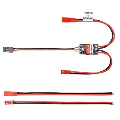 Afbeelding van RC afstandsbediening AUX aan/uit elektronisch schakelrelais voor auto vrachtwagen boot LED lichtdrone (8A)