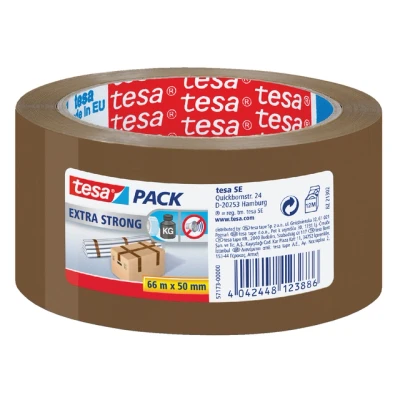 Afbeelding van Verpakkingstape Tesa 50mmx66m bruin extra sterk PVC