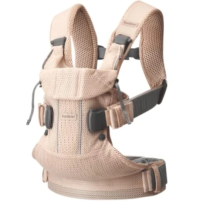 Afbeelding van Babybjörn One Air Draagzak, 3D Mesh, Parelmoer Roze