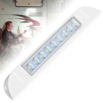 Afbeelding van TrustWheel Buitenverlichting Camper 12V, LED Caravanluifellamp IP67 Waterdicht 12V 24V 550lm 6000K Camperspot, voor Boot, Motorhome
