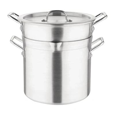 Afbeelding van Vogue aluminium pan met au bain marie inzet 10L