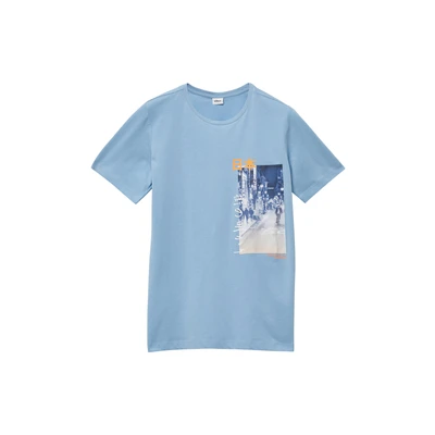 Afbeelding van s.Oliver Tshirt print voor kinderen, Maat: 146/152, Himmelblau