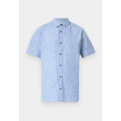 Afbeelding van TOM Tailor Printed Overhemd Mid blue, Heren, Maat: Small, blue