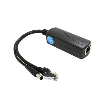 Afbeelding van Revotech 12V/2A Actief PoE Splitter DC 5,5*2,5mm Stekker, 48V naar uitgang, 10/100Mbps voldoet aan IEEE802.3af/at, adapter voor niet IP camera (PS5712AT)