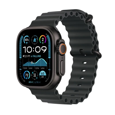 Afbeelding van Apple Watch Ultra 2 GPs + Cellular 49mm Black Band M/l Smartwatch Titanium