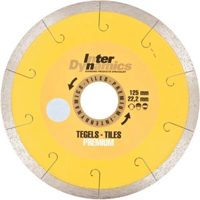 Afbeelding van Interdynamics diamantzaagblad tegel Premium 115 x 22,2 mm