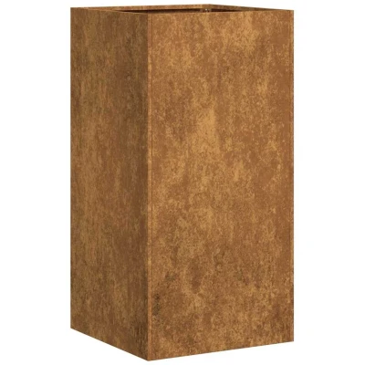Afbeelding van Plantenbak roestig 40x40x80 cm weervast staal