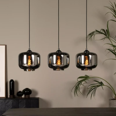 Afbeelding van Lucide MEDINE Hanglamp 3xE27 Fumé