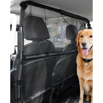 Afbeelding van VEVOR Auto Hondenrek Barrière Huisdier 127cm Voorstoelen Scheidingswand