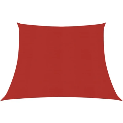 Afbeelding van vidaXL Zonnezeil 160 g/m² 3/4x3 m HDPE rood