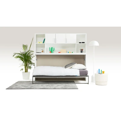 Afbeelding van Maxi Opklapbed Albero met bovenbouw 90 x 200 cm wit