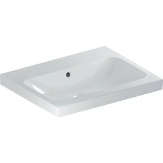 Afbeelding van Geberit iCon Light opzetwastafel wit (60 x 48 cm) zonder kraangat, met