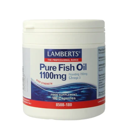 Afbeelding van Lamberts Pure Visolie 1100mg Omega 3, 180 capsules