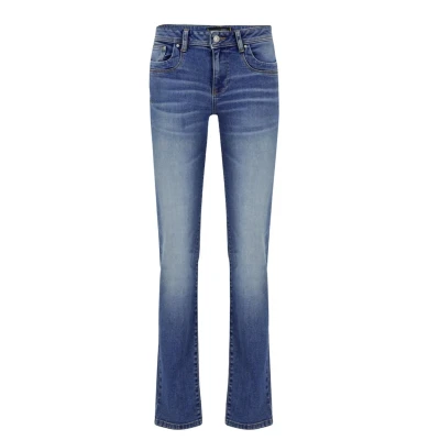 Afbeelding van LTB Vilma Angellis WASH Straight leg jeans, Dames, Maat: 24x30, Mid blue