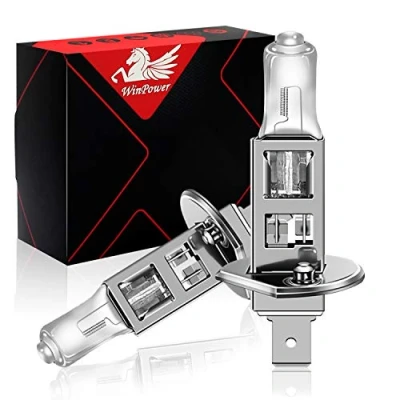 Afbeelding van WinPower H1 55W 12V autokoplamp halogeenlampen 3000K geel super heldere mistlamp, 2 stuks