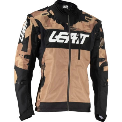 Afbeelding van Leatt 2024 Moto 4.5 X Flow Enduro Jas Stone Bruin / Zwart Wit maat M