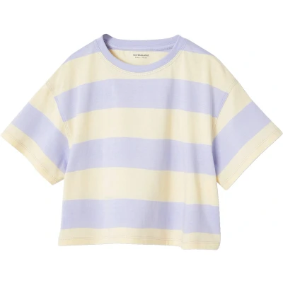 Afbeelding van Vertbaudet Cropped meisjesshirt met korte mouwen