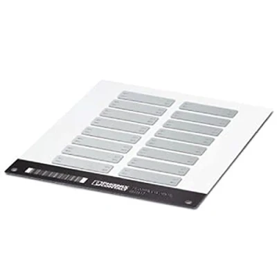 Afbeelding van Phoenix Contact 0831517 LS WMTB V4A (40X15) Opschriftlabel Montagemethode: Kabelbinder Zilver Aantal markeringen: 80 5 stuk(s)