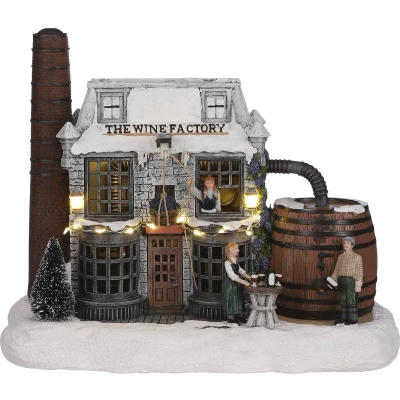 Afbeelding van Wine factory battery operated l30xw18xh24,5cm Luville
