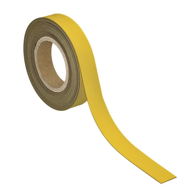 Afbeelding van Magneetband MAUL beschrijf wisbaar 10mx30mmx1mm geel