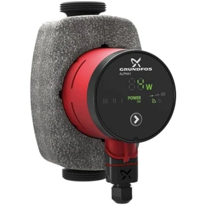 Afbeelding van Grundfos 99160420 Circulatiepomp Alpha1 25 60 180 mm, 240 V, rood, zwart