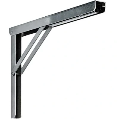 Afbeelding van Professionele lijn inklapbare console voor zware lasten, roestvrij staal, tafel en zitbank, klapdrager, inklapbaar, Profi Line 300 x 200 30 mm draagkracht 180 kg Made in Germany 1 stuk