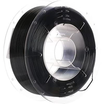 Afbeelding van SainSmart PRO 3 PETG 3D printerfilament, 1,75 mm, klitvrij, eersteklas kwaliteit, 1 kg spoel, zwart