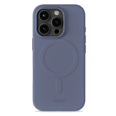 Afbeelding van Apple iPhone 16 Pro Max MagSafe Hoesje Gerecycled kunststof Holdit Backcover Blauw Telefoonhoesje